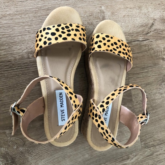 Steve Madden Size 6.5 Platform Sandals - Picture 5 of 8